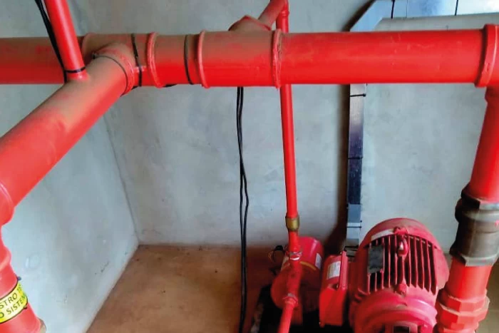 Instalações de casa de bombas de prevenção contra incêndio